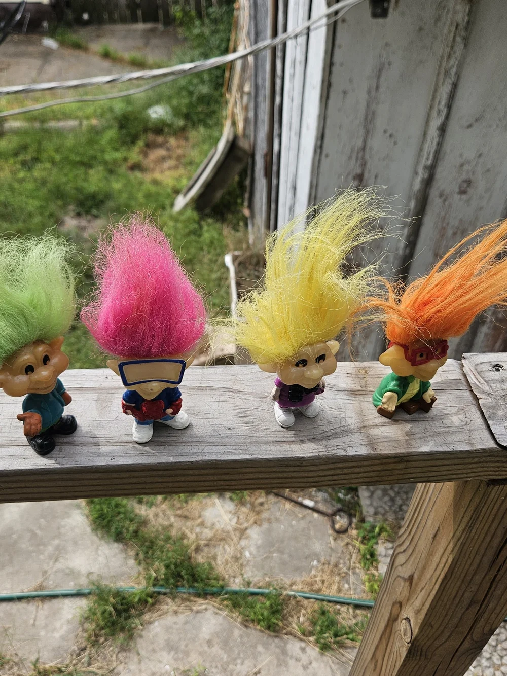 Vintage 1993 Burger King Kids Club Glow-in-the-Dark Troll Toys
